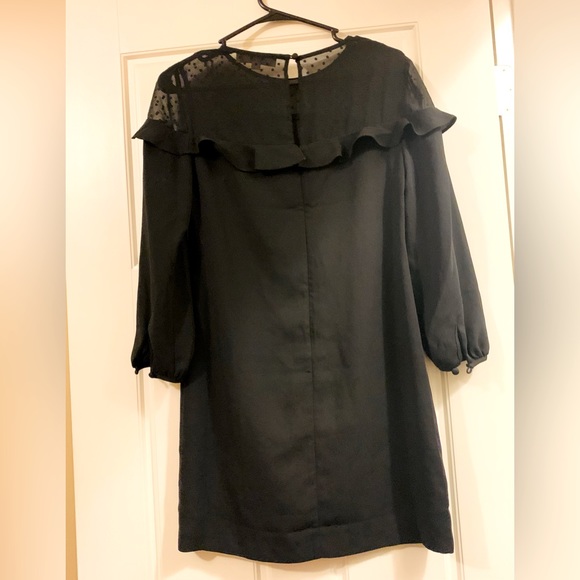 LOFT Black Ruffle Collar Dress - Picture 7 of 9